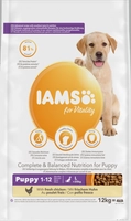 IAMS-Sucha karma for Vitality dla szczeniąt ras dużych ze świeżym kurczakiem dla szczeniąt ras dużych 12 kg \ Opakowanie uszkodzone (5711,5714,5715) !!!  