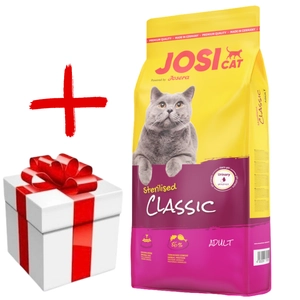 JOSERA JosiCat Classic Sterilised 18kg + niespodzianka dla kota GRATIS!