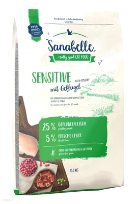 BOSCH Sanabelle Sensitive Drób 10kg / Opakowanie uszkodzone (3386) !!! 
