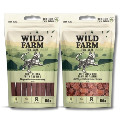 WILD FARM Przysmaki dla kota 2x50g 