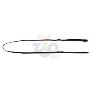 KERBL Smycz skórzana GoLeyGo Vegas, z Adapterem,czarna, 10mm x 105-165cm,S,max.15kg