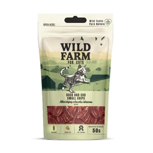 WILD FARM Chipsy z kaczką i dorszem 50g przysmak dla kota