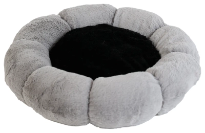 UNIQ PETS legowisko dla zwierząt okrągłe FLOWER szare S 36x36x8 cm 