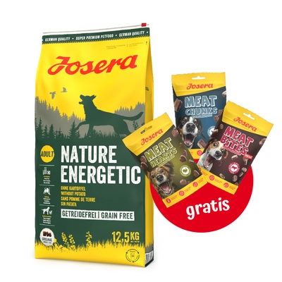 JOSERA Nature Energetic - Grain Free 12,5kg + 3x Mix Treats GRATIS!!