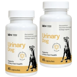 Lab-v Urinary Dog – Wsparcie przy zakażeniu dróg moczowych u psów 2x45 kapsułek