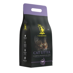 Cat Royale Lawenda żwirek bentonitowy 5l-2,7kg /Opakowanie uszkodzone (2473) !!!