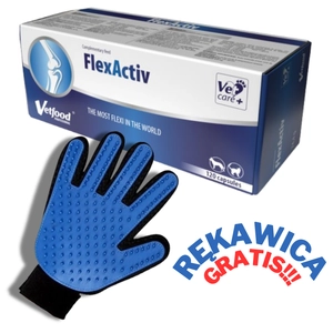 VETFOOD FlexActiv 120 caps. + RĘKAWICA DO CZESANIA GRATIS!!