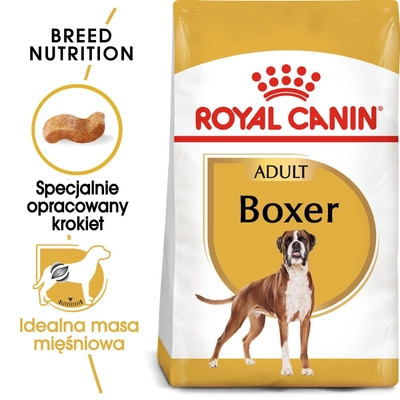 ROYAL CANIN Boxer Adult 12kg karma sucha dla psów dorosłych rasy bokser / Opakowanie uszkodzone (269) !!!