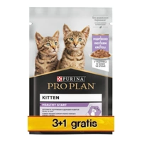 Purina Pro Plan Kitten Indyk 4x85g (3+1 GRATIS)