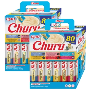 INABA Churu dla kota - mix z tuńczykiem 2x(80x14g)