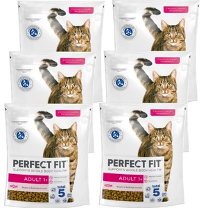 PERFECT FIT (Adult 1+) 6x 750g Bogaty w łososia - sucha karma dla kota dorosłego