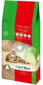 JRS Cats Best Eko Plus - Żwirek Drewniany Zbrylający 40l / 16,9kg/ Opakowanie uszkodzone (1446)