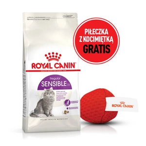 ROYAL CANIN  Sensible 33 10kg karma sucha dla kotów dorosłych, o wrażliwym przewodzie pokarmowym + Piłka dla kota GRATIS!