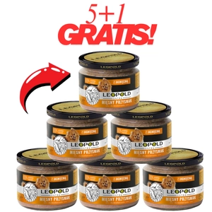 Leopold Karma mięsna z jagnięciną dla psów 300g 5+1GRATIS!!