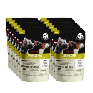 PetRepublic drobno siekane kawałki w delikatnym sosie - jagnięcina 12x100g dla psa