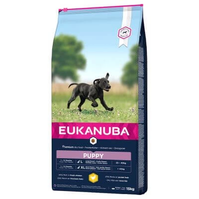 EUKANUBA Puppy&Junior Large Breed 15kg\ Opakowanie uszkodzone (4771)!!!