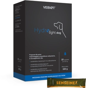 Vebiot Hydro-light dog 10 saszetek 102g+Vebiot Senseine 1 saszetka 9 g GRATIS 