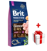 BRIT Premium By Nature Junior S 8kg + niespodzianka dla psa GRATIS!