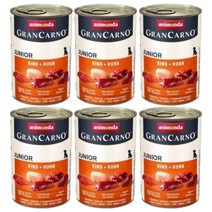 ANIMONDA GranCarno Junior smak: Wołowina + kurczak 6x400g