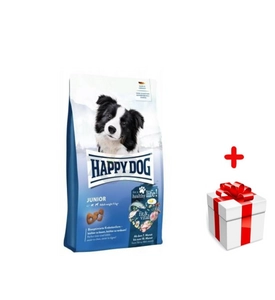 HAPPY DOG FitVital Junior, sucha karma, dla szczeniąt, 7-18 miesięcy, 10 kg + niespodzianka dla psa GRATIS!