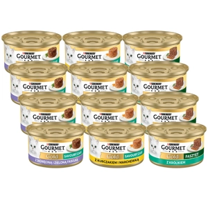 Purina Gourmet Gold Mix Smaków 48x85g - 3 smaki MIX