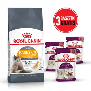 ROYAL CANIN Hair&Skin Care 10kg + 3 saszetki karmy mokrej GRATIS!!!