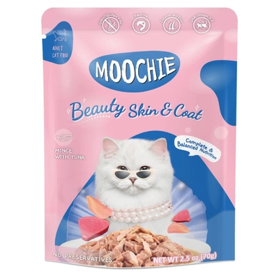 MOOCHIE Beauty Skin&Coat Mince With Tuna 70g piękna skóra i sierść