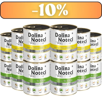 Dolina Noteci PREMIUM bogata w kurczaka/dziczyznę 12x800g