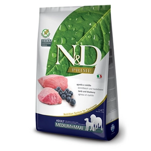 FARMINA N&D Prime canine LAMB & BLUEBERRY ADULT MEDIUM&MAXI KARMA SUCHA 12kg /Opakowanie uszkodzone (3866) !!!
