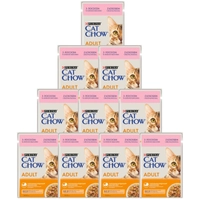 PURINA Cat Chow Adult Karma dla kotów z łososiem i zieloną fasolką w galaretce 10x85g