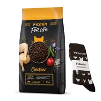 FITMIN Cat For Life Adult Chicken 8kg + Skarpetki Fitmin