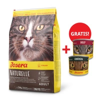 JOSERA Naturelle 10kg + 2x puszka 200g GRATIS!!