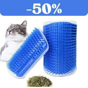 Szczotka/ drapak narożny dla kota z kocimiętką