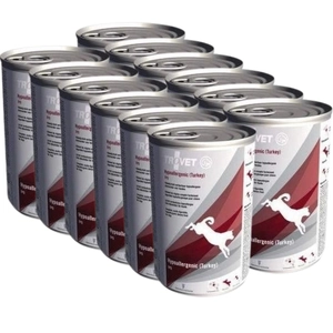 TROVET TPD Hypoallergenic - Turkey (dla psa) 12x400g - puszka
