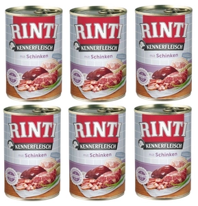 Rinti Kennerfleisch Schinken karma mokra dla psa - szynka 24x400g
