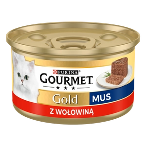 Purina Gourmet Gold mus z wołowiną 85g