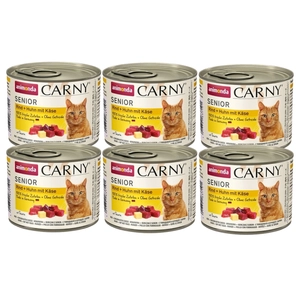 ANIMONDA Cat Carny Senior smak: kurczak z serem 6x200g