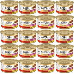 Purina Gourmet Gold z wołowiną i kurczakiem w sosie 72x85g