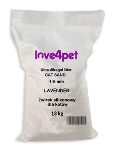 Żwirek Silikonowy dla Kota Cat Sand Lavender 13kg / Opakowanie uszkodzone (2000) !!!