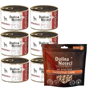 Dolina noteci Premium Perfect Care Intestinal 6x185g + Training Treats Digestive Care 130g