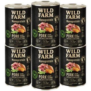 WILD FARM Monoprotein Pork 6x400g hipoalergiczna karma dla psa