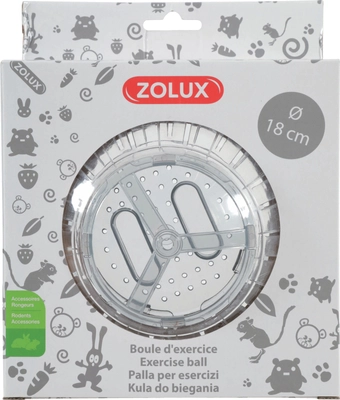 ZOLUX Kula do biegania dla chomika i myszki 18 cm kol. szary