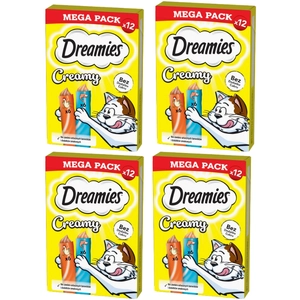 DREAMIES Creamy z kurczakiem i z łososiem 4x(12x10g)