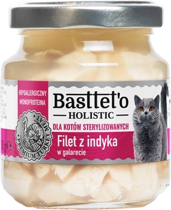 Basttet'o Holistic filet z indyka w galerecie dla kotów sterylizowanych 130g