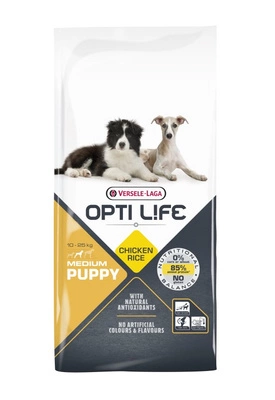 VERSELE-LAGA Opti Life Puppy Medium 12,5kg - z kurczakiem - dla szczeniąt średnich ras//Opakowanie uszkodzone (3418) !!! 