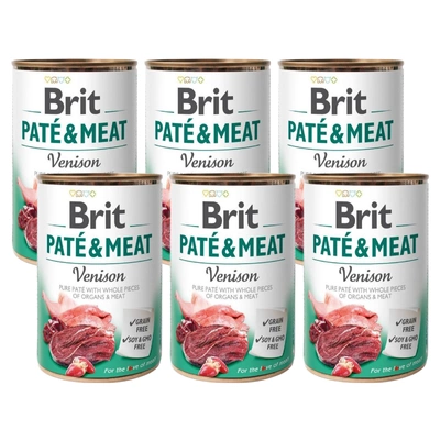 BRIT PATE & MEAT VENISON 6x400g