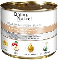 Dolina Noteci PREMIUM dla psów małych ras  z gęsią ziemniakami i jabłkiem 185 g