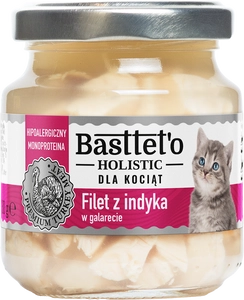 Basttet'o Holistic filet z indyka w galerecie dla kociąt 130g
