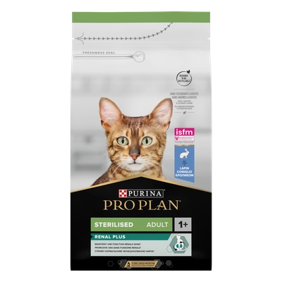 PRO PLAN Sterilised Renal Plus Karma dla kotów bogata w królika 1,5kg  opakowanie uszkodzone (3933)