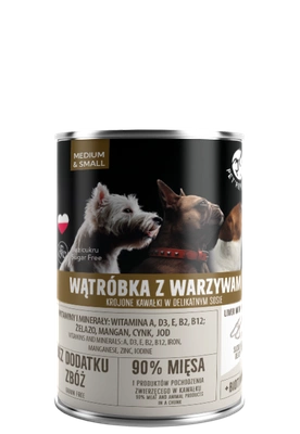 PetRepublic kawałki w sosie z wątróbką i warzywami 400g dla psa